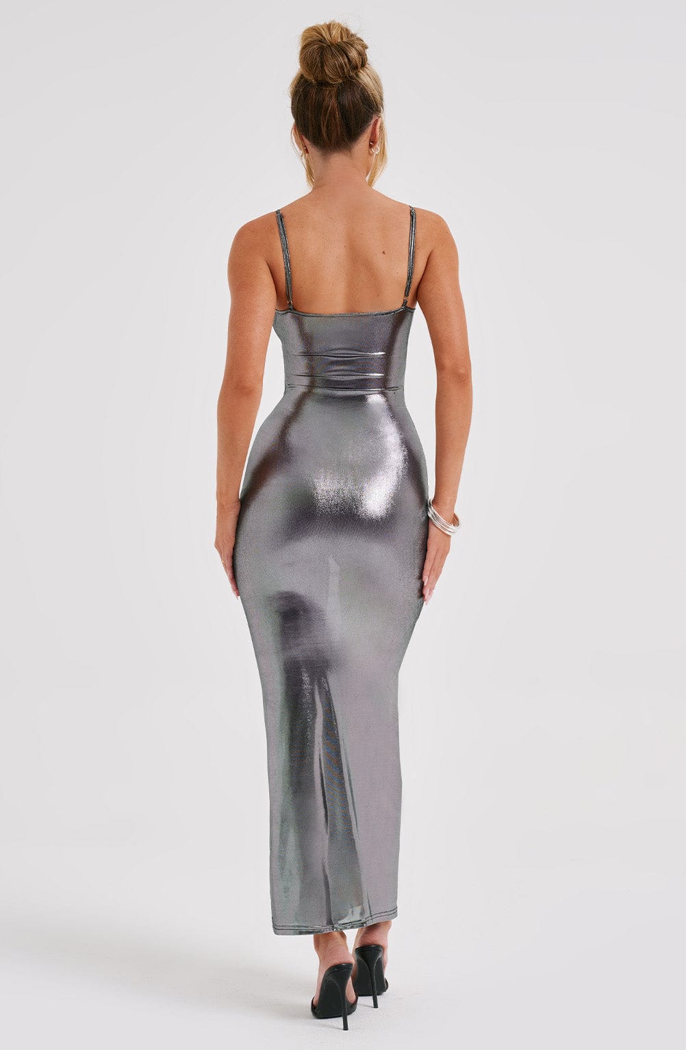 KYRANNI MAXI DRESS - GUNMETAL