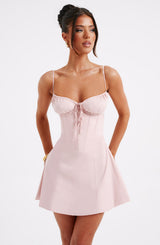 LACEY MINI DRESS - BLUSH