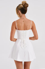 LACEY MINI DRESS - IVORY