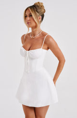 LACEY MINI DRESS - IVORY