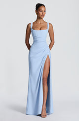 LALEH MAXI DRESS - GLACIER BLUE