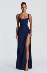 LALEH MAXI DRESS - NAVY