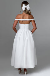 LANETTA MIDI DRESS - IVORY