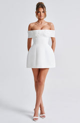 LAUREL MINI DRESS - IVORY