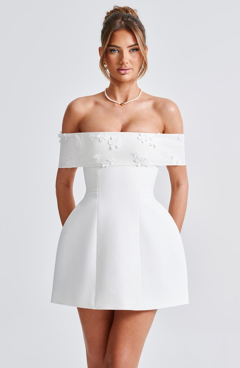 LAUREL MINI DRESS - IVORY