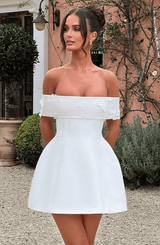 LAUREL MINI DRESS - IVORY