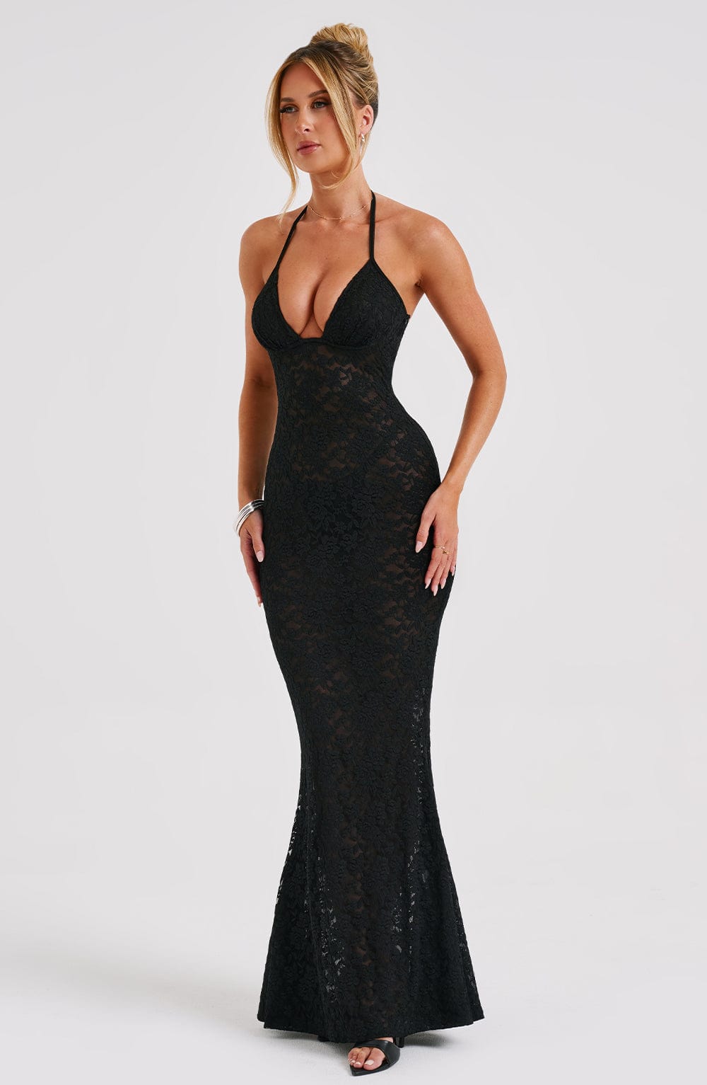 LEILINA MAXI DRESS - BLACK