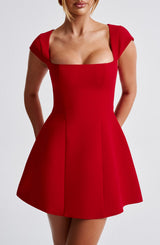 LENA MINI DRESS - RED