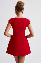 LENA MINI DRESS - RED