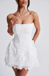 LEONA MINI DRESS - IVORY