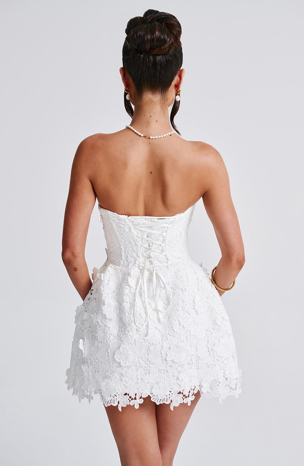 LEONA MINI DRESS - IVORY