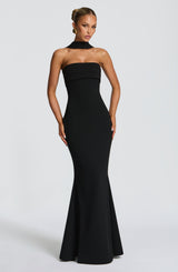LEURA MAXI DRESS - BLACK
