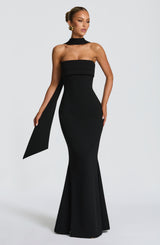 LEURA MAXI DRESS - BLACK