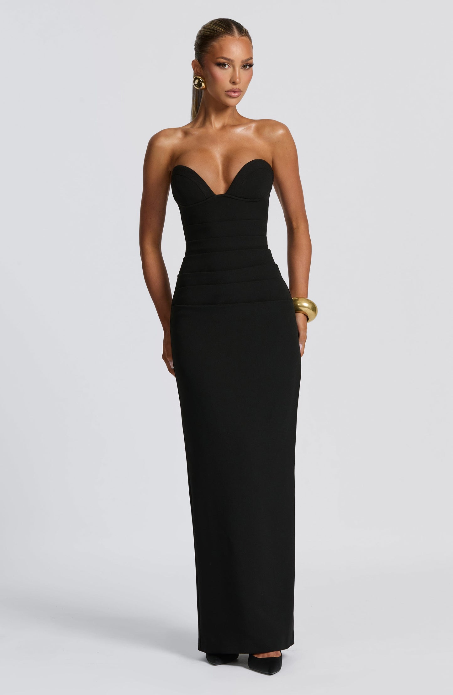 LINDSEY MAXI DRESS - BLACK