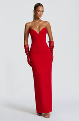 LINDSEY MAXI DRESS - RED