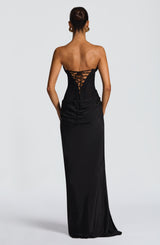 LIORA MAXI DRESS - BLACK