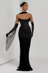 LIORA MAXI DRESS - BLACK