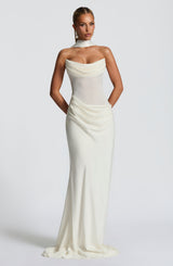 LIORA MAXI DRESS - IVORY