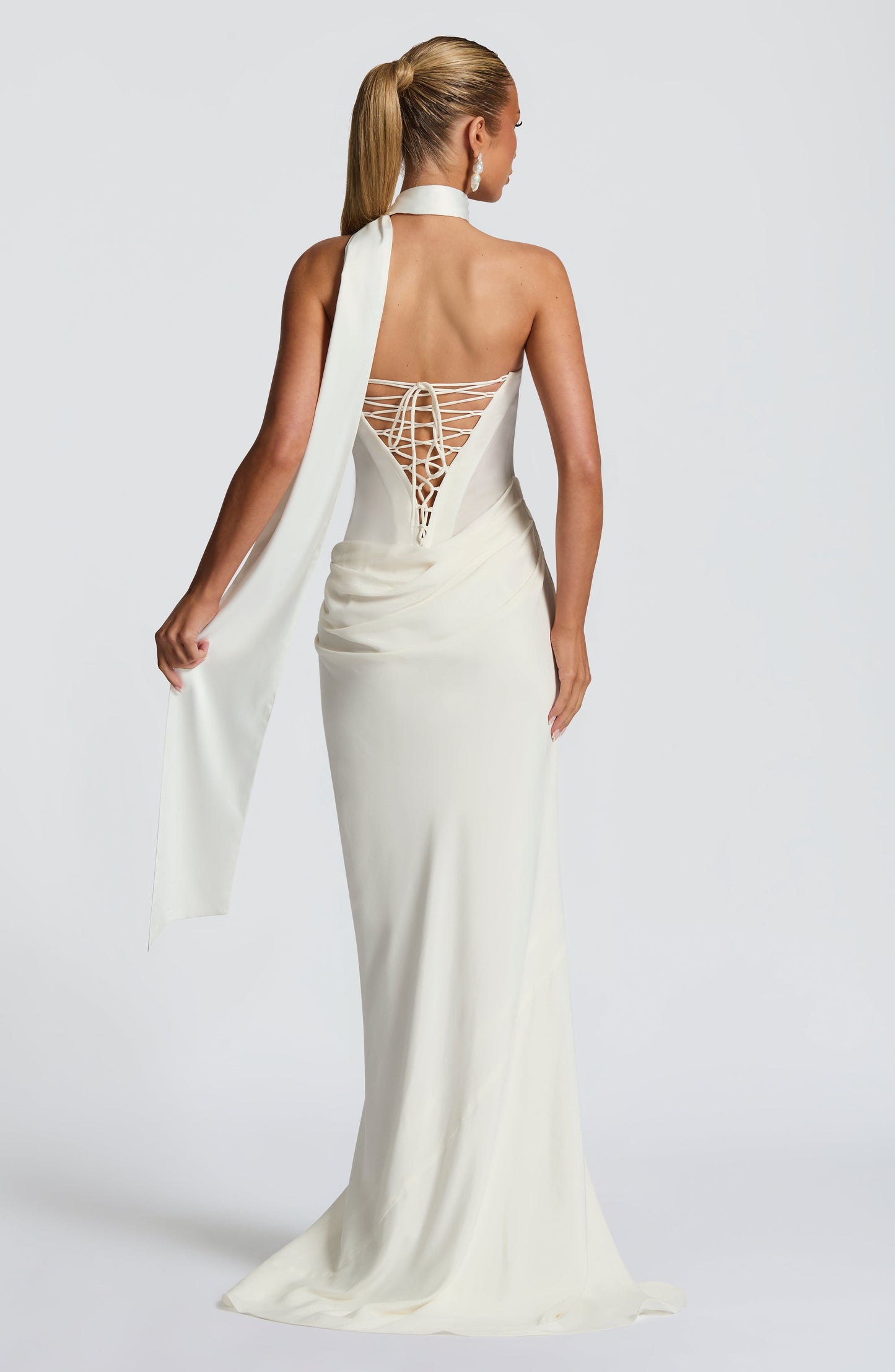 LIORA MAXI DRESS - IVORY