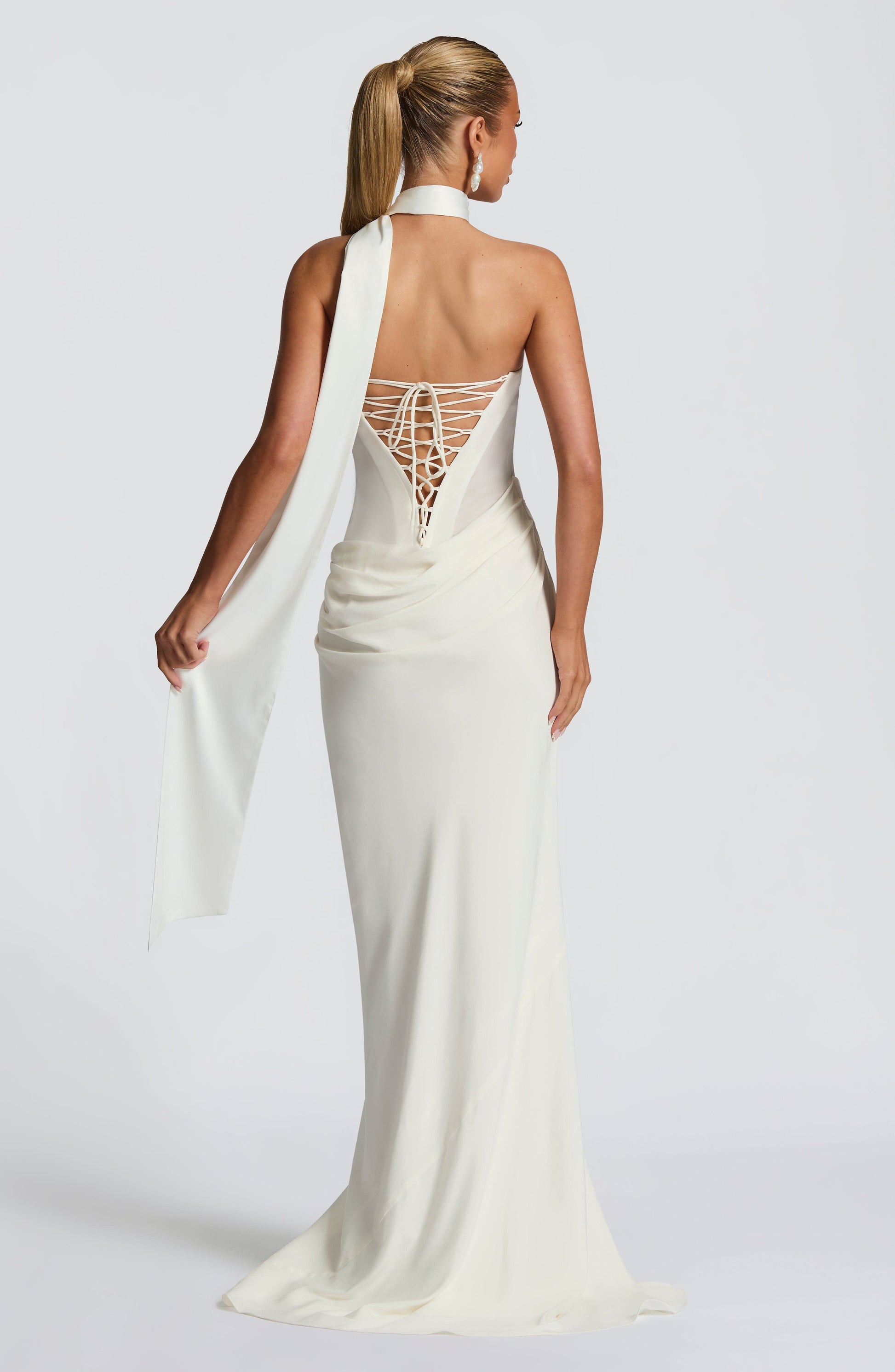 LIORA MAXI DRESS - IVORY