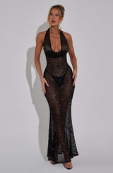 LORENA MAXI DRESS - BLACK