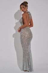LORENA MAXI DRESS - SILVER
