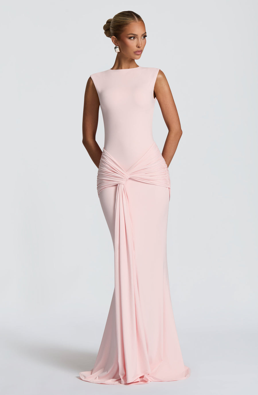 VESTIDO LARGO LORENZA - ROSA PALO