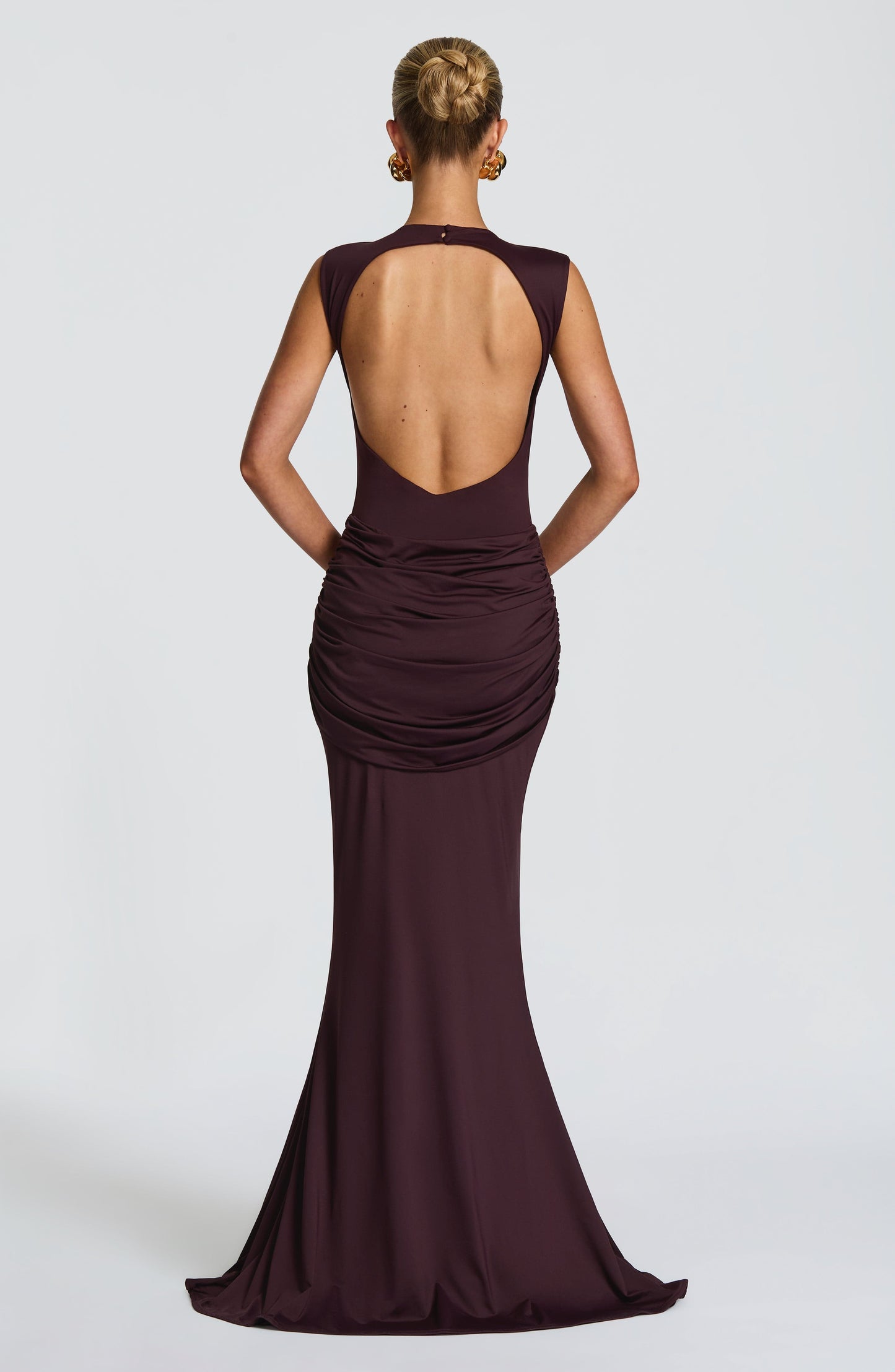 LORENZA MAXI DRESS - PLUM