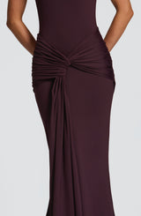 LORENZA MAXI DRESS - PLUM