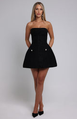 LOTTIE MINI DRESS - BLACK