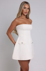 LOTTIE MINI DRESS - IVORY