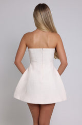 LOTTIE MINI DRESS - IVORY