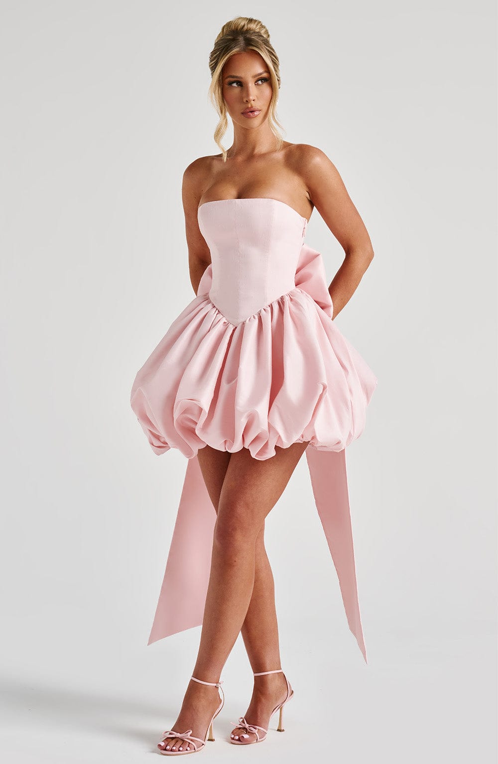 LOTUS MINI DRESS - BLUSH