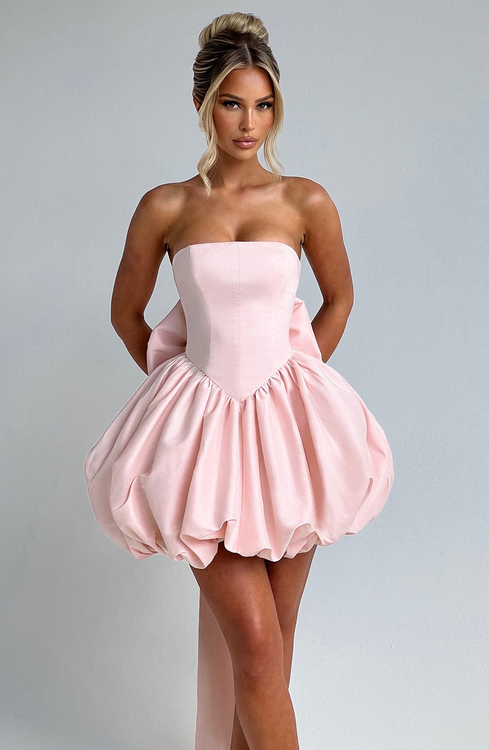 LOTUS MINI DRESS - BLUSH