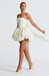LOTUS MINI DRESS - IVORY