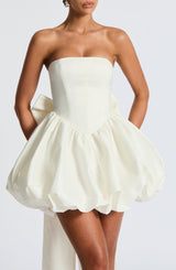 LOTUS MINI DRESS - IVORY