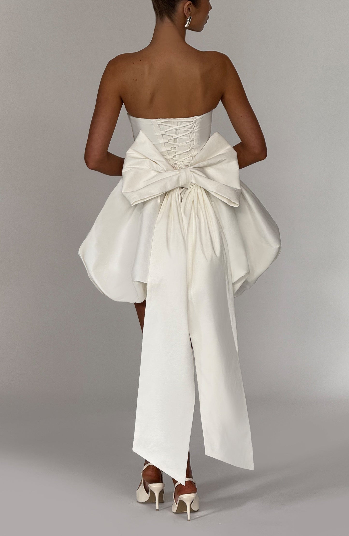 LOTUS MINI DRESS - IVORY