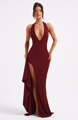 LUELLA MAXI DRESS - BURGUNDY