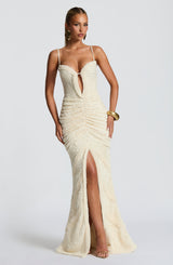 LYSANDRA MAXI DRESS - IVORY