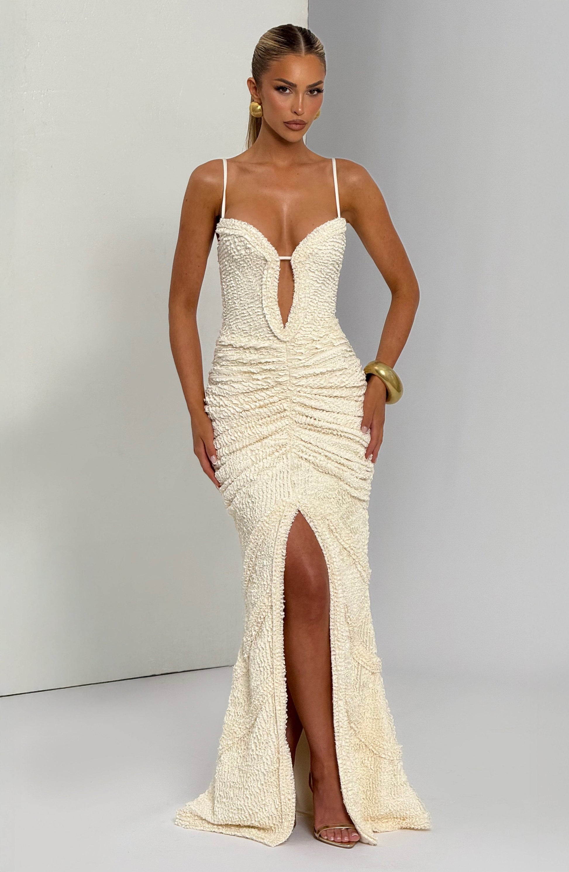 LYSANDRA MAXI DRESS - IVORY