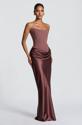 MAGGIE MAXI DRESS - DUSTY ROSE