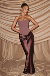 MAGGIE MAXI DRESS - DUSTY ROSE