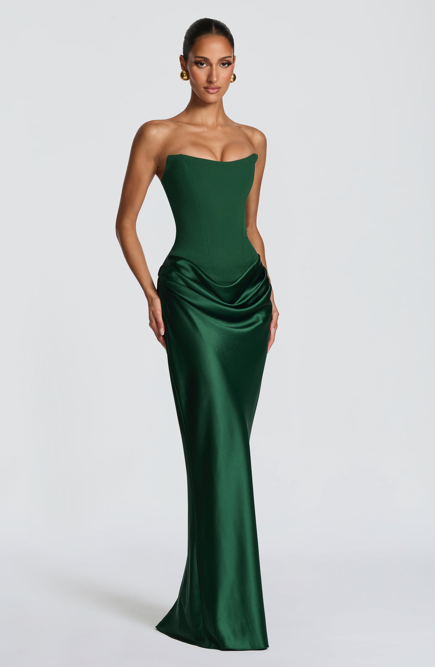 MAGGIE MAXI DRESS - EMERALD