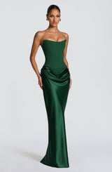 MAGGIE MAXI DRESS - EMERALD