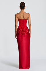 MAGGIE MAXI DRESS - RED