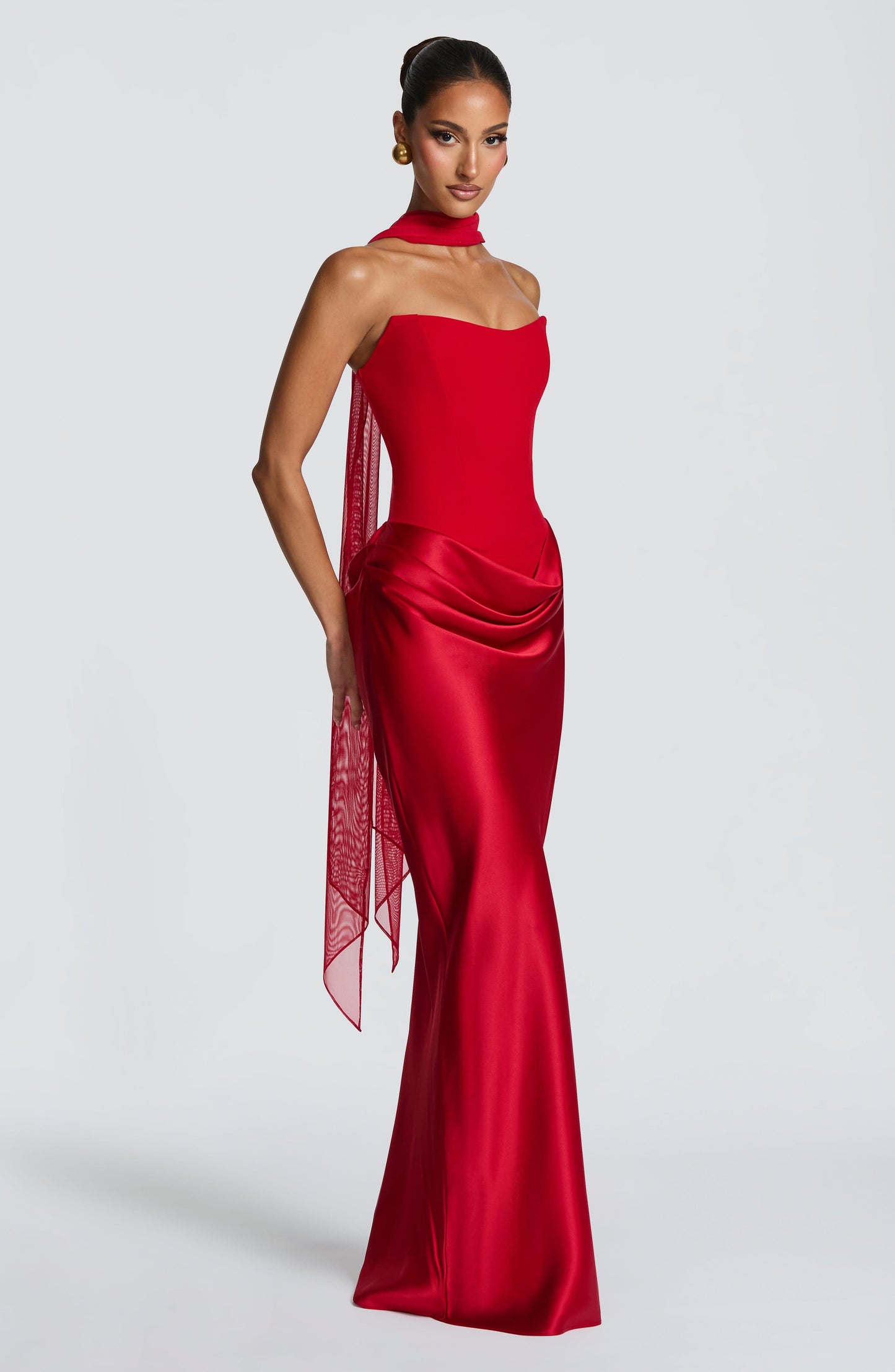 MAGGIE MAXI DRESS - RED