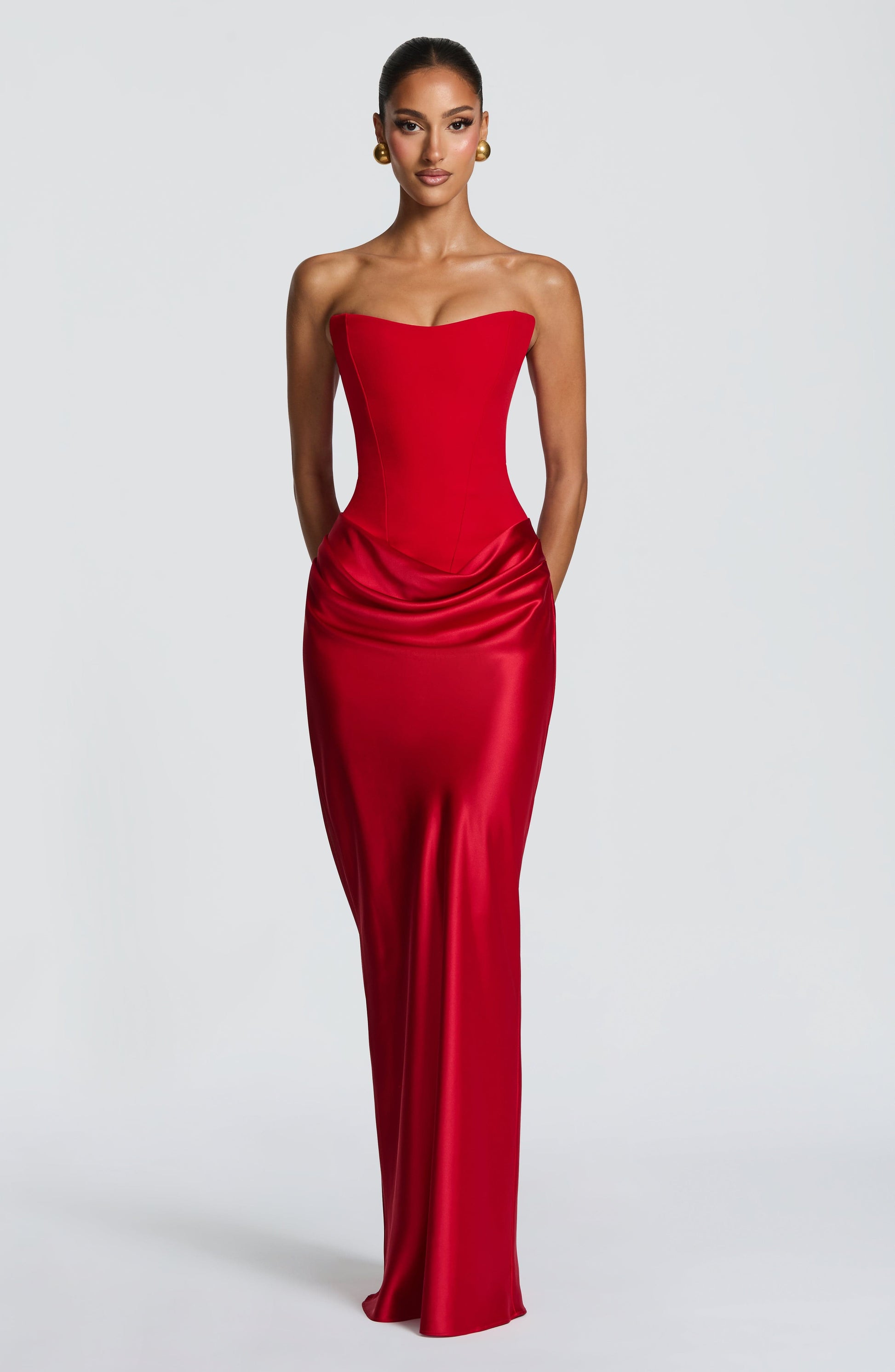 MAGGIE MAXI DRESS - RED