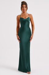 MALIKA MAXI DRESS - EMERALD