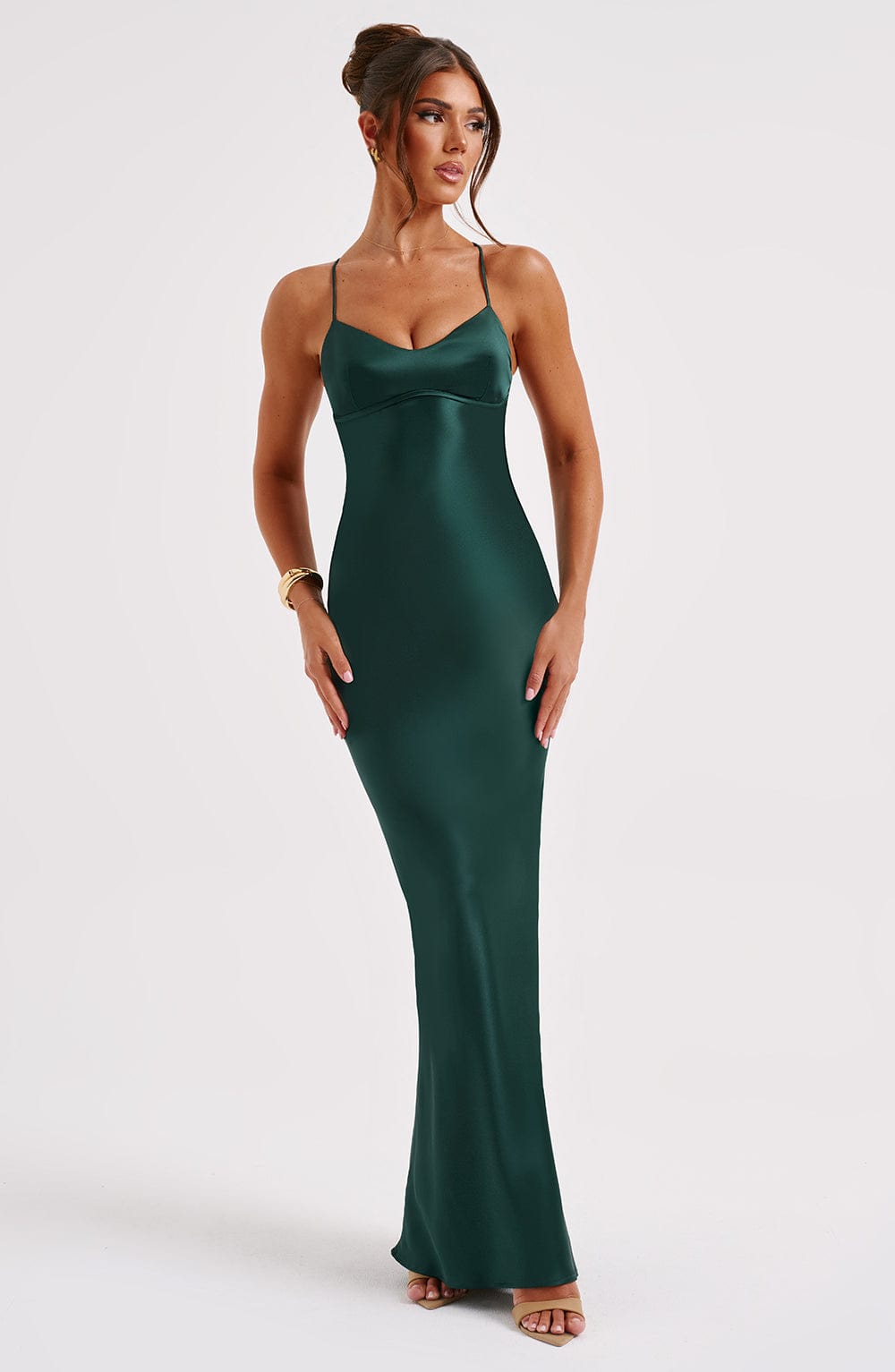 MALIKA MAXI DRESS - EMERALD