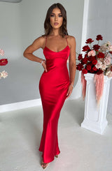 MALIKA MAXI DRESS - RED